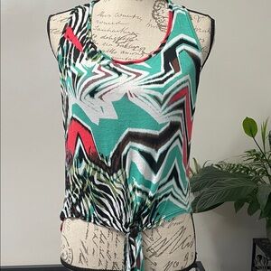 Deb Multicolor Zigzag Tank Top